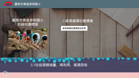 崇明國小低碳校園標章logo或縮圖