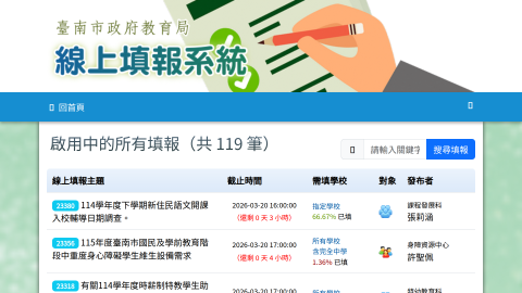 線上填報logo或縮圖